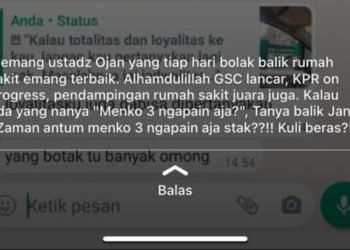 Unggah Status Kontroversial, Presiden PPMI Dapat Tanggapan dari Demisioner Menko 3
